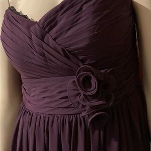 Bari Jay Strapless Deep Purple Dress